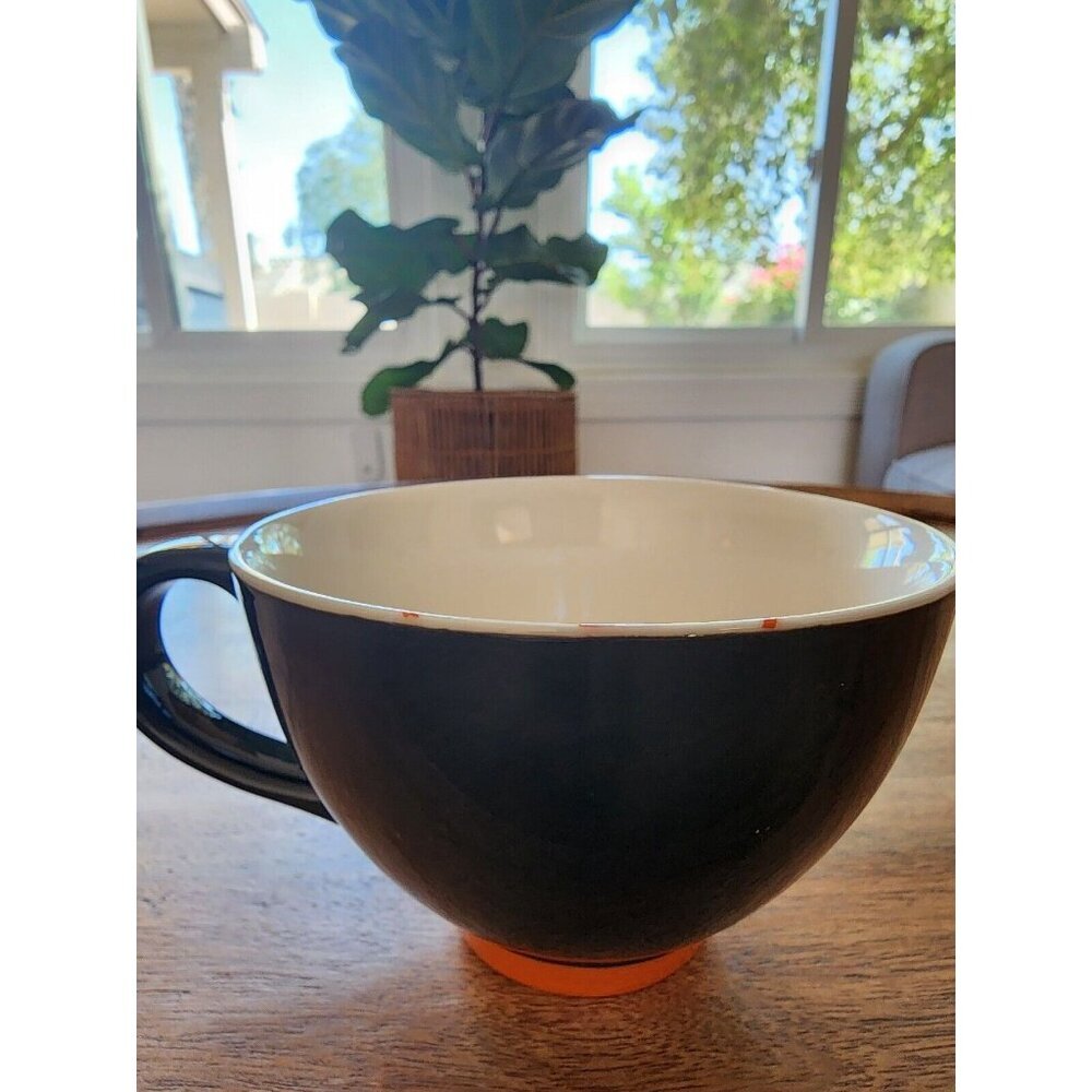 Starbucks 2007 HALLOWEEN Jack O’ Lantern PUMPKIN COFFEE Mug Cup Black/Orange - Picture 4 of 5